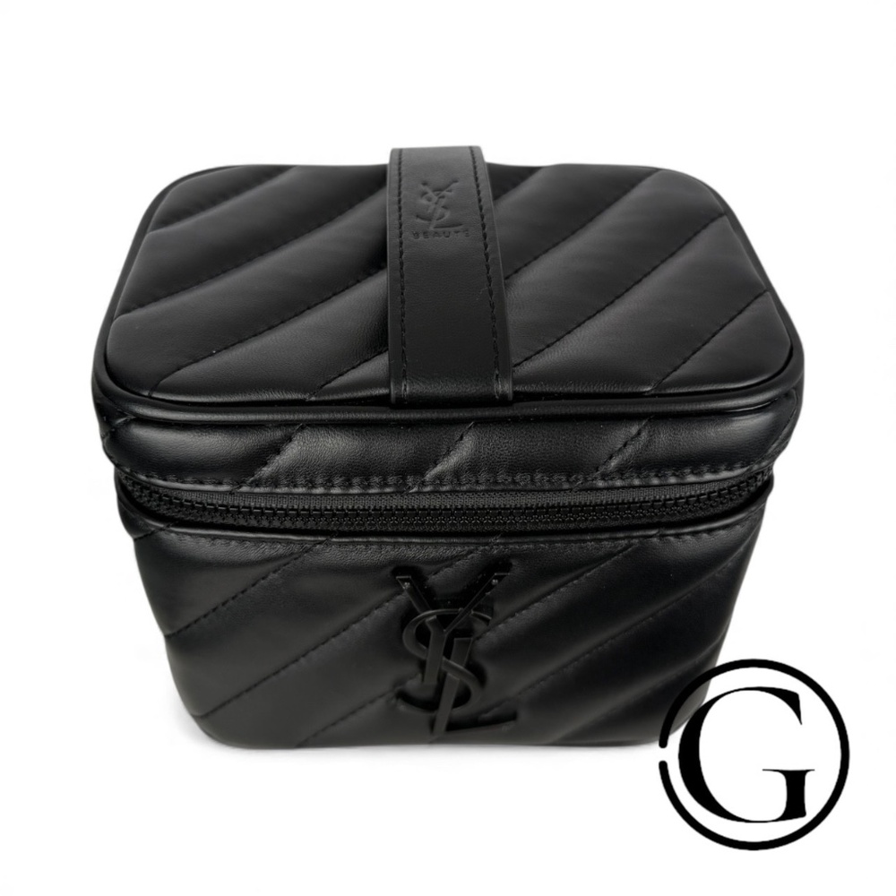 YSL Yves Saint Laurent Beaute Beauty GWP VIP Vanity Case Converted Bag Black NEW - Picture 8 of 11
